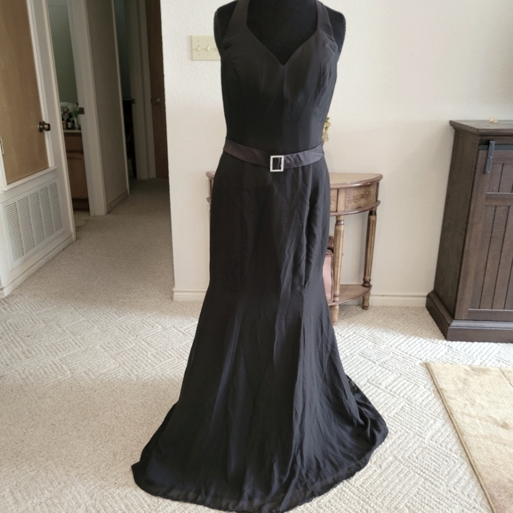 JJs House Black Formal Floor Length Dress